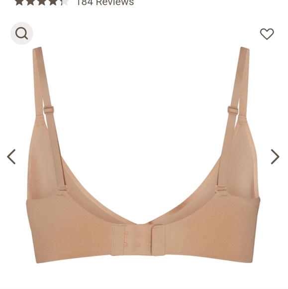 SKIMS WEIGHTLESS SCOOP BRA - CLAY 38D - Picture 5 of 6